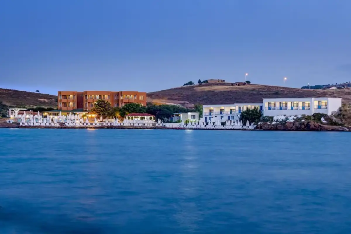 The bay and coastline around Pelagos Otel Bozcaada